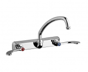 Chicago Faucets W8W-GN1AE1-317ABCP Workboard Faucet, 8'' Wall